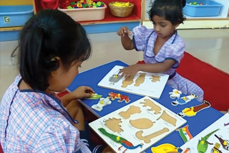 Learning Activities in Pratham International Pre-School, Varthur, East Bangalore